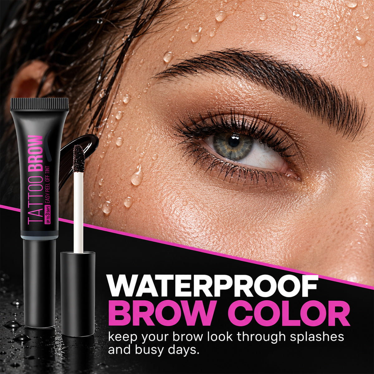 Waterproof Peel-Off Eyebrow Tint Gel – Long-Lasting Natural-Looking Brow Color