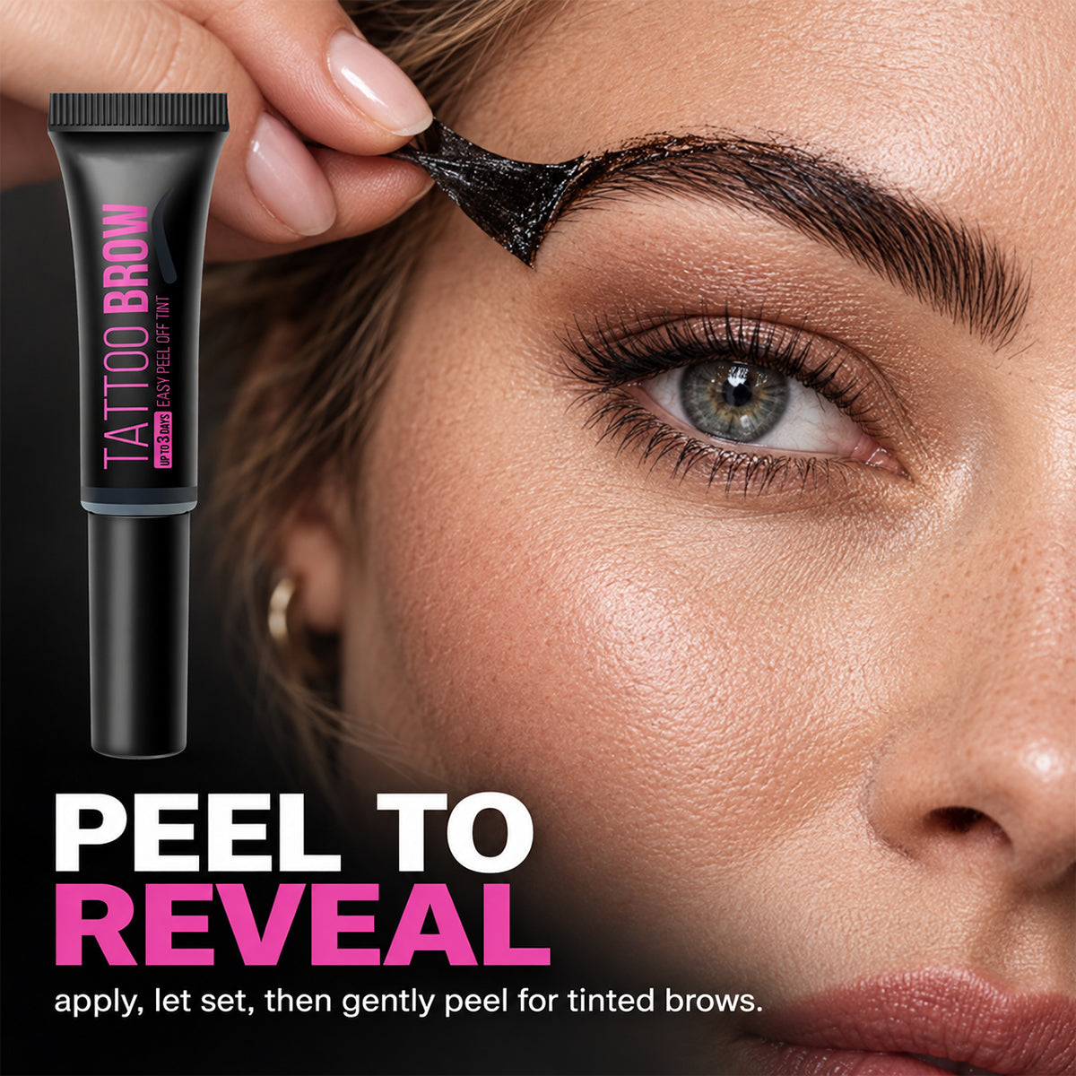 Waterproof Peel-Off Eyebrow Tint Gel – Long-Lasting Natural-Looking Brow Color