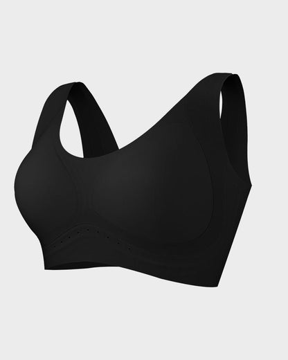 Wide-Strap Wireless Full-Cover Tank Bra