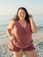 Swim Romper Built-in Bra 7