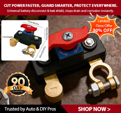 🔥🛡️ Car Universal Battery Disconnect Leak Protector