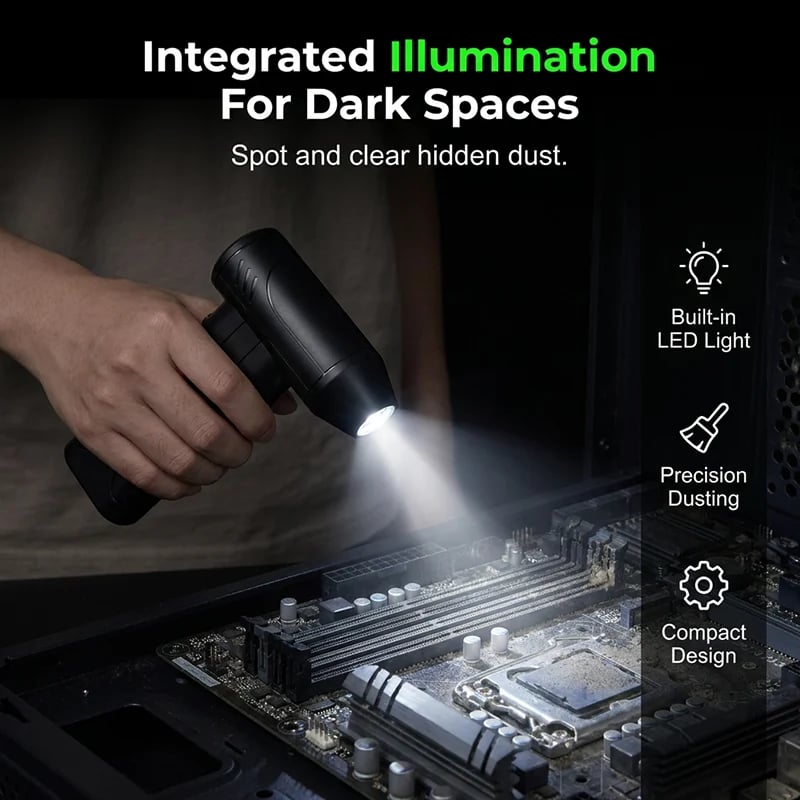 💨 High-Speed Electric Air Duster & Blower – Powerful Cordless Cleaning Tool