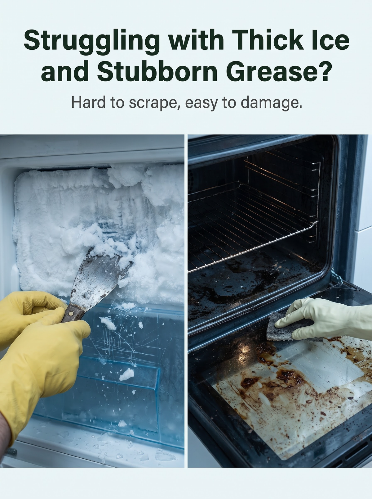 🧼✨ All-in-One Appliance Cleaner - Melt Ice & Remove Grease Fast