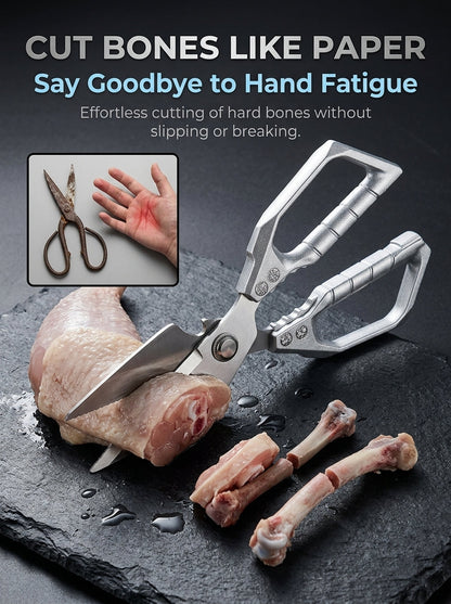 ✂️🦴 Multifunctional Kitchen Shears – Heavy-Duty Scissors for Meat, Herbs & More