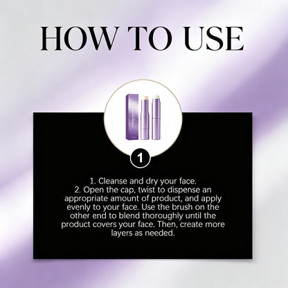 2-in-1 Dual-Ended Color-Adapting Glow Foundation Stick