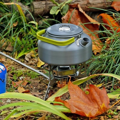 ⏰🔥Camping Gas Burner – 5800W, Piezo Ignition, Windproof 🔥