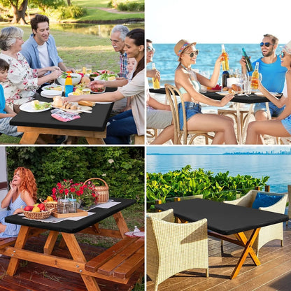 🌸✨Pack Stretch Fabric Table Top Cap Cover, fits 4ft/6ft/8ft Tables