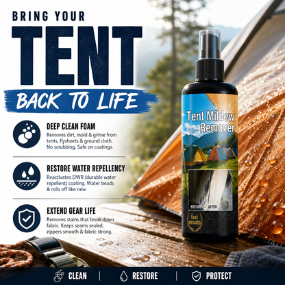 ✨🧹Outdoor Mold & Mildew Stain Remover Spray – For Tents, Awnings & More🏕️