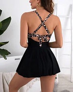 Women’s Tankini Skirt Swimsuit with Chest Pad 12