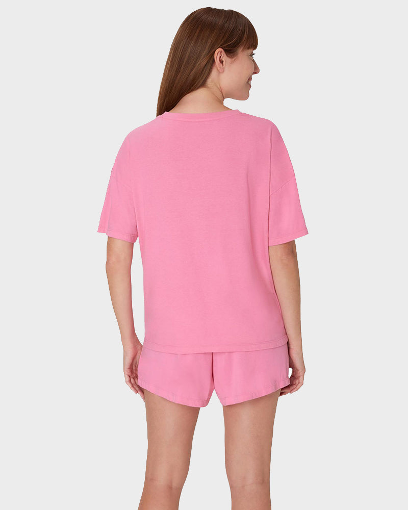 2 Piece Lounge Set Comfywear Supersoft Boxy T-shirt & Sleep Shorts Loungewear