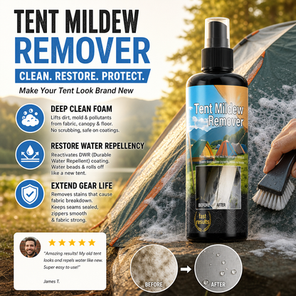 ✨🧹Outdoor Mold & Mildew Stain Remover Spray – For Tents, Awnings & More🏕️