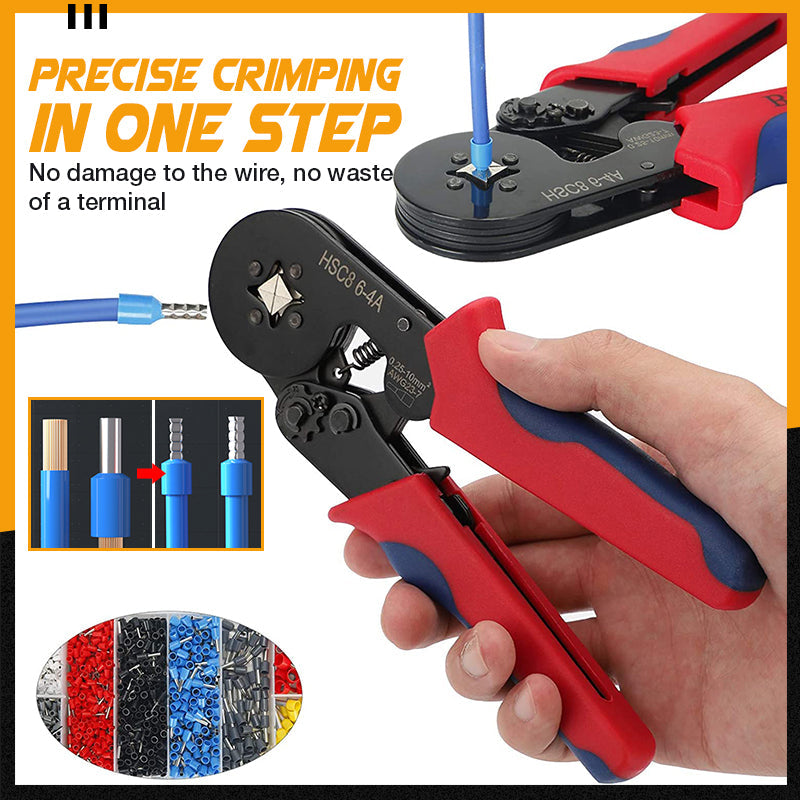 🔥🎊Ratchet Tubular Terminal Wire Crimpers Set | Precision Indent Crimping Tool