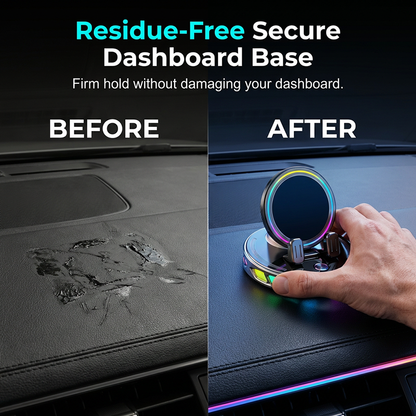 🚗 RGB Auto-Grip Wireless Car Charger Mount – Automatic Phone Holder for Easy Charging