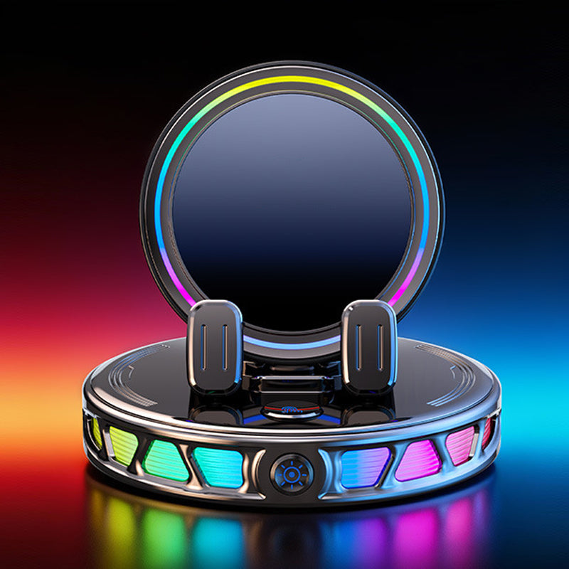 🚗 RGB Auto-Grip Wireless Car Charger Mount – Automatic Phone Holder for Easy Charging
