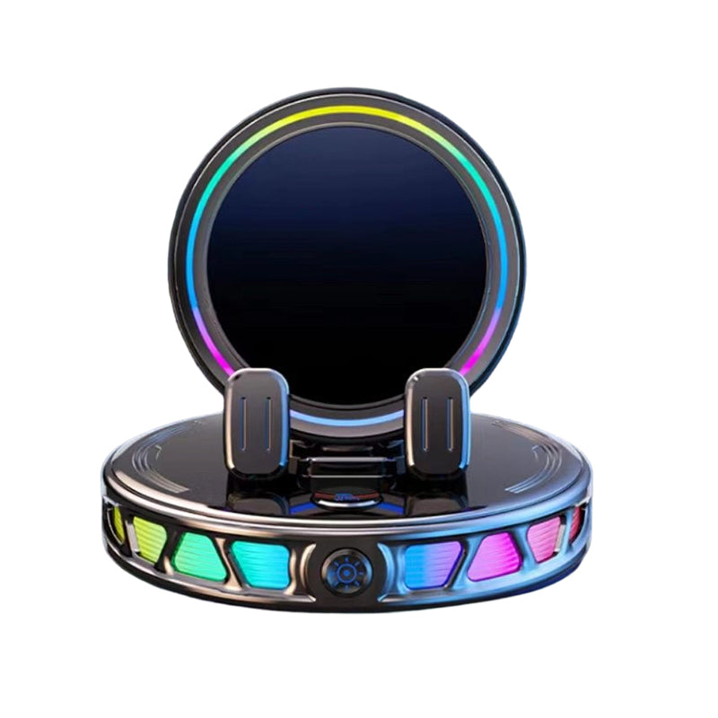 🚗 RGB Auto-Grip Wireless Car Charger Mount – Automatic Phone Holder for Easy Charging