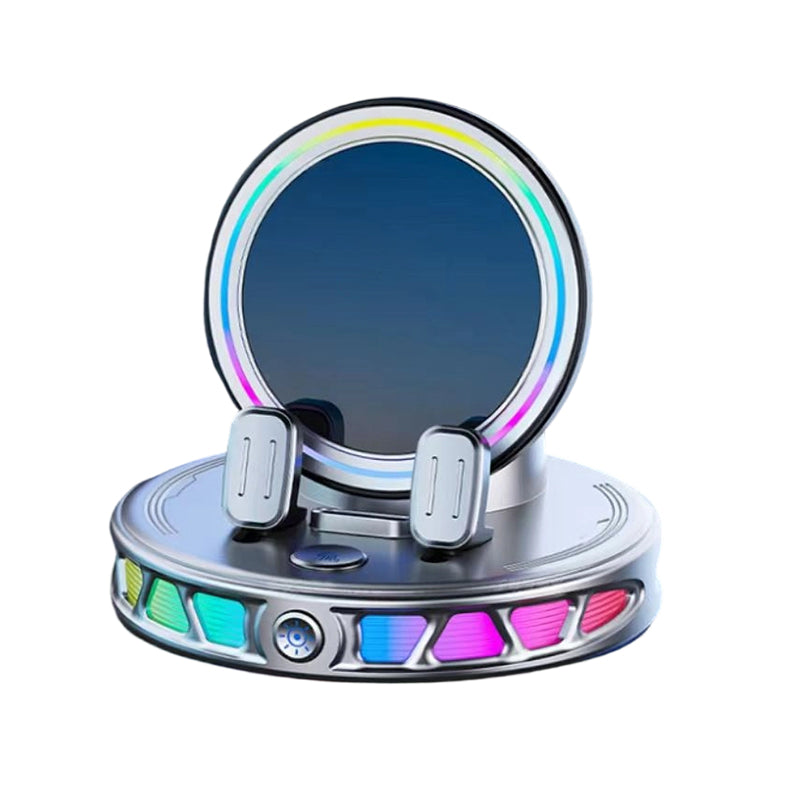 🚗 RGB Auto-Grip Wireless Car Charger Mount – Automatic Phone Holder for Easy Charging