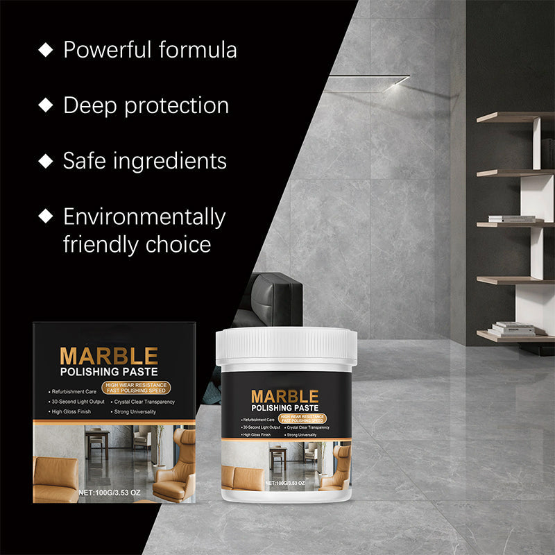 ✨Marble Polishing Paste—Removes scratches and etching marks, restoring the natural luster.