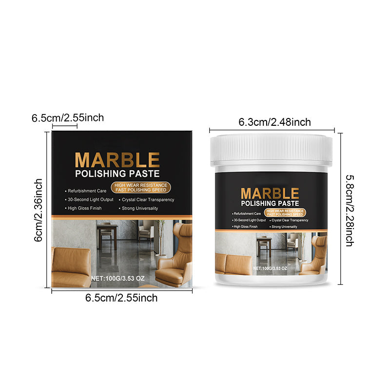 ✨Marble Polishing Paste—Removes scratches and etching marks, restoring the natural luster.