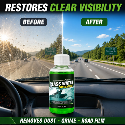🥳2026 HOT SALE💧✨Glass Concentrate – 10ml makes 1L, cuts bugs & grime, streak-free. 1 bottle = 50L. From £6.99 – lowest price online! 🚗💪