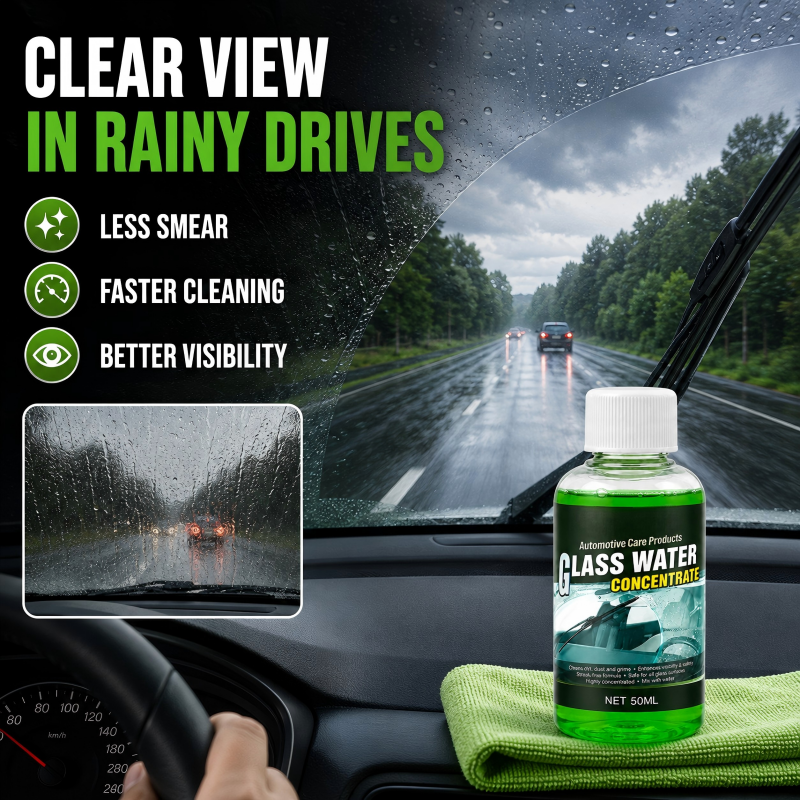 🥳2026 HOT SALE💧✨Glass Concentrate – 10ml makes 1L, cuts bugs & grime, streak-free. 1 bottle = 50L. From £6.99 – lowest price online! 🚗💪