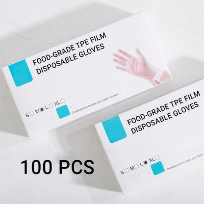 ✨Food-grade Transparent Thickened Disposable Gloves