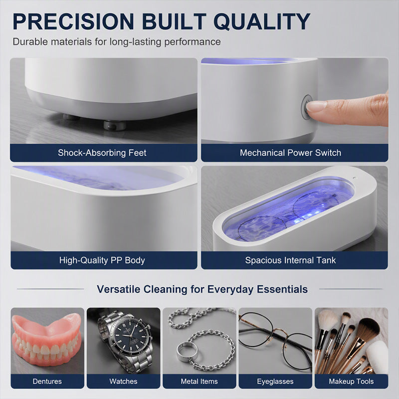 ✨50K+ SOLD!🎁Multifunctional Ultrasonic Cleaner for Jewelry, Watches & Dentures
