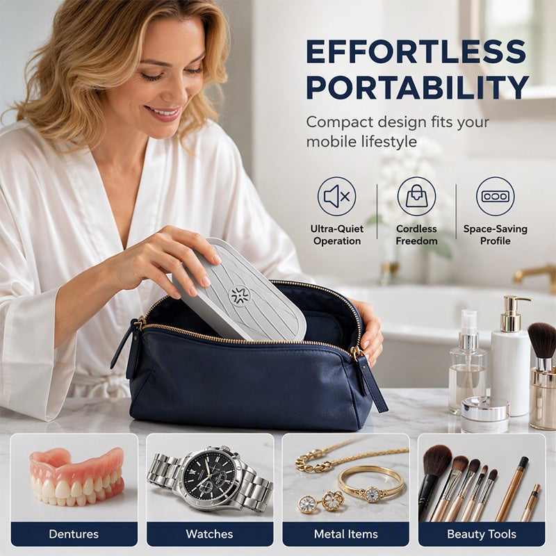 ✨50K+ SOLD!🎁Multifunctional Ultrasonic Cleaner for Jewelry, Watches & Dentures