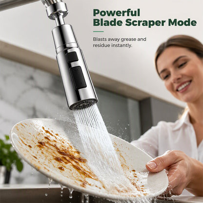 Universal Rotating Kitchen Faucet Nozzle – Flexible Sink Water Extender