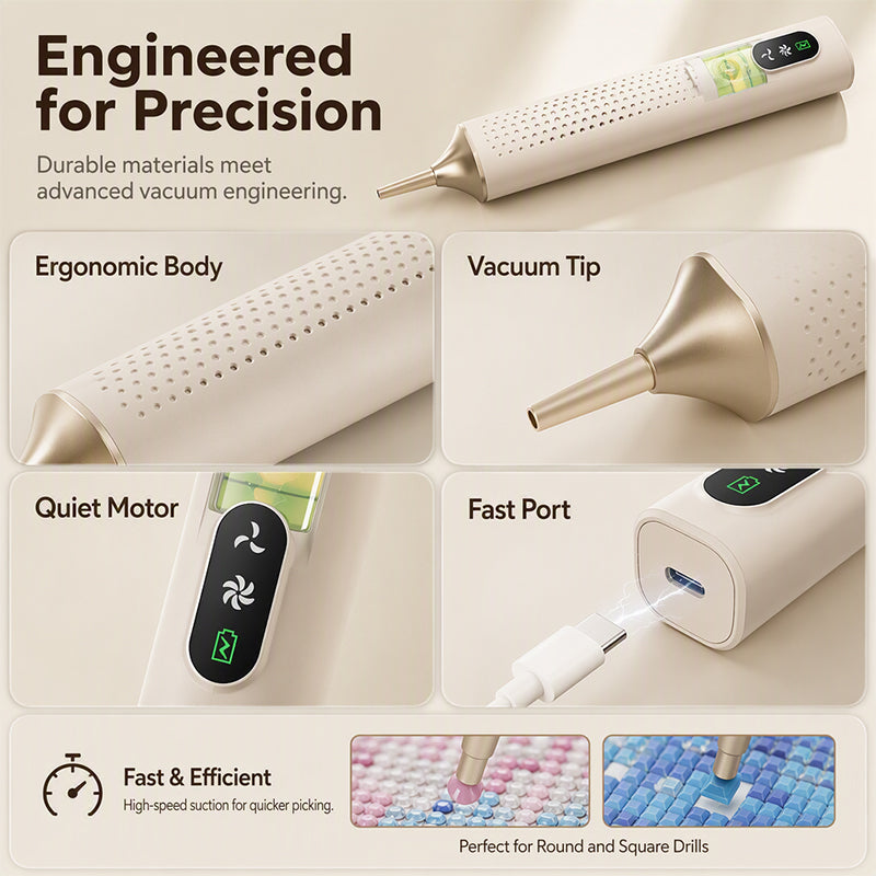 🔥💎 Rechargeable Electric Diamond Pen – Precise, Comfortable, Time‑Saving✏️