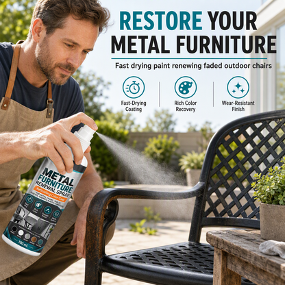🛠️Furniture Color Touch Up Spray Paint‑Fast Drying Metal Furniture Renewal Spray
