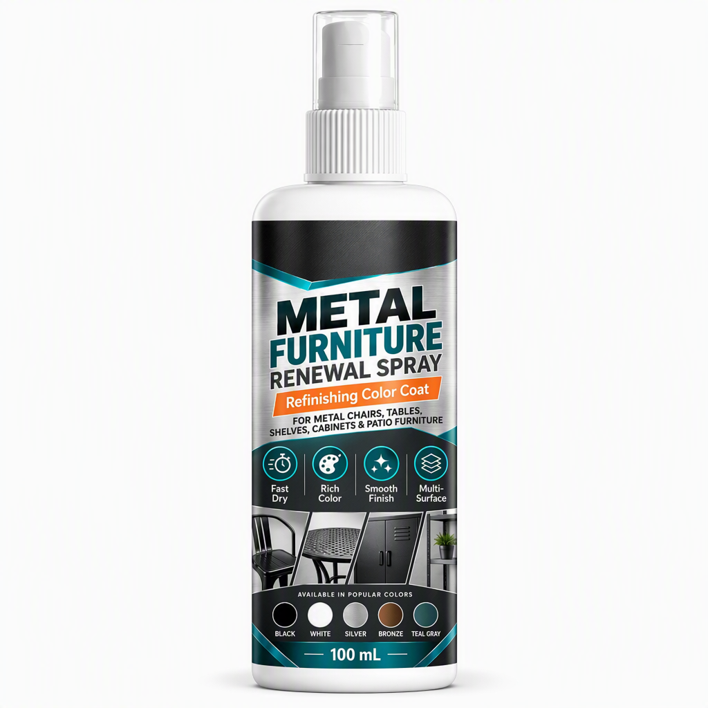 🛠️Furniture Color Touch Up Spray Paint‑Fast Drying Metal Furniture Renewal Spray