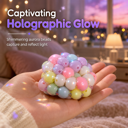 ✨2026 HOT SALE🌈 Aurora Beads Squeeze Ball – instant stress relief in your hand. 💆💪