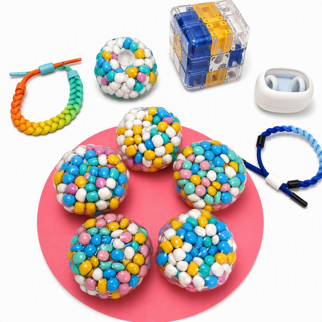 ✨2026 HOT SALE🌈 Aurora Beads Squeeze Ball – instant stress relief in your hand. 💆💪