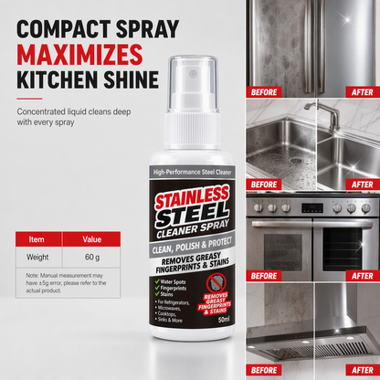 ✨ Stainless Steel Cleaner & Polish Spray – Multi-Purpose Surface Cleaning Solution