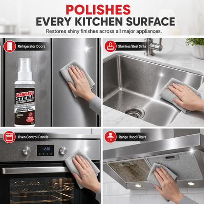 ✨ Stainless Steel Cleaner & Polish Spray – Multi-Purpose Surface Cleaning Solution
