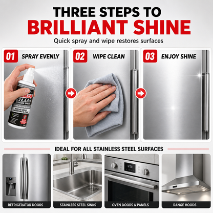 ✨ Stainless Steel Cleaner & Polish Spray – Multi-Purpose Surface Cleaning Solution