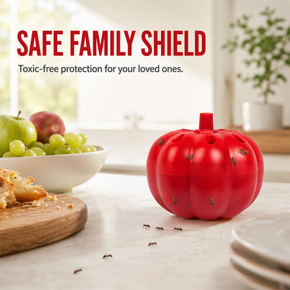 🎃 Pumpkin-Shaped Fruit Fly Trap – Decorative Indoor Fly Catcher for Kitchens & Home
