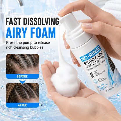 🔥Refresh Braids Instantly! Waterless Scalp Cleansing Mousse
