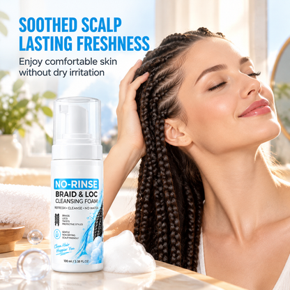 🔥Refresh Braids Instantly! Waterless Scalp Cleansing Mousse