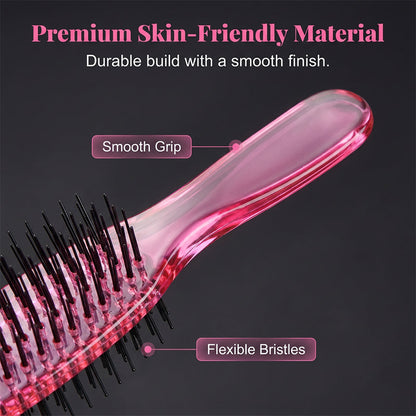 🌸 2-in-1 Scalp Massage & Detangling Hairbrush – Gentle Everyday Hair Care
