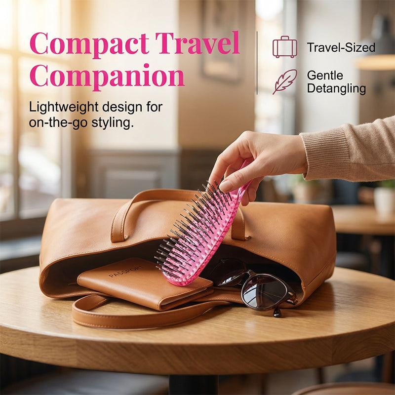 🌸 2-in-1 Scalp Massage & Detangling Hairbrush – Gentle Everyday Hair Care