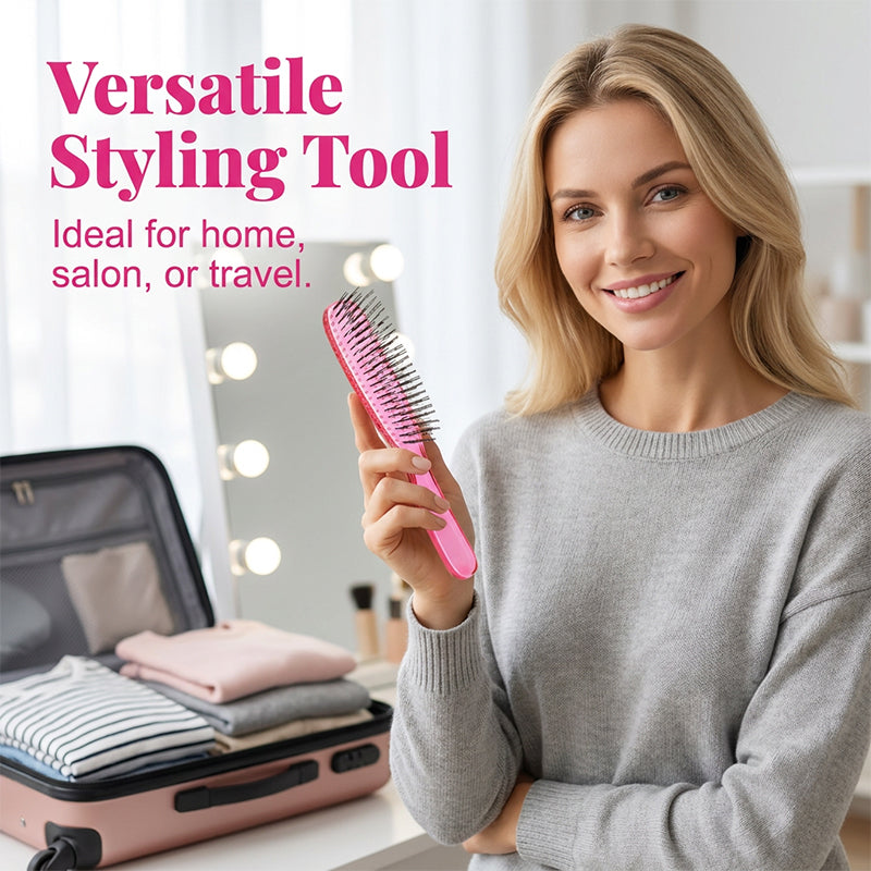 🌸 2-in-1 Scalp Massage & Detangling Hairbrush – Gentle Everyday Hair Care
